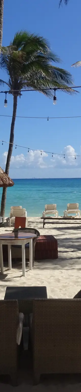 In Playa del Carmen dem Strandleben fröhnen